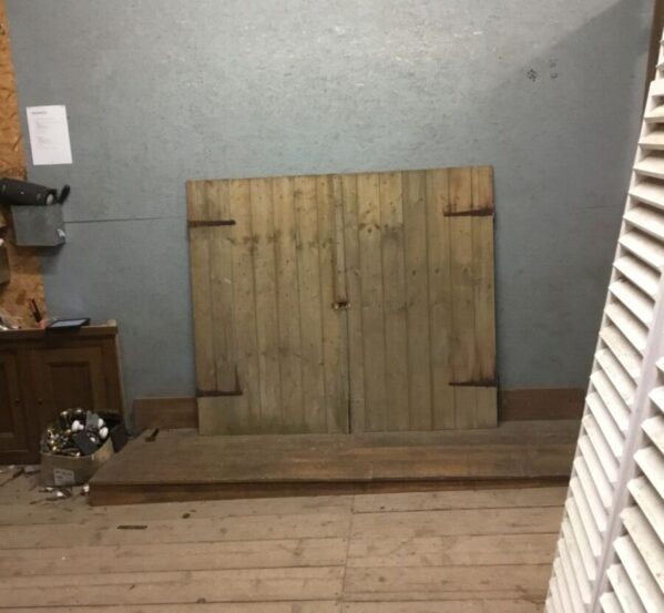 Stripped Pine Double Door