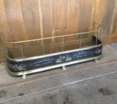 Amazing Brass And Cast Iron Fire Fender