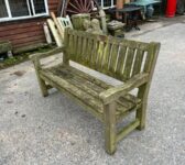 Well Weathered 3/4 Person Bench
