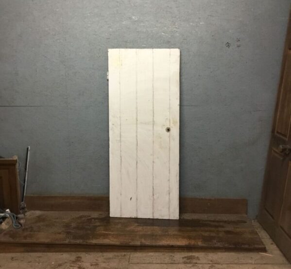 White Painted Ledge and Brace Door