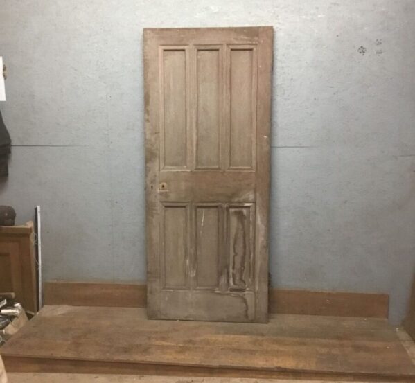 6 Panel Oak Beaded Door With Key