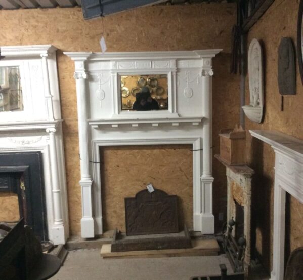 Wood And Plaster Cast Fire Place