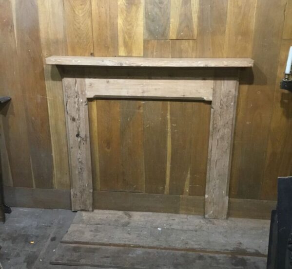 Simple Stripped Pine Fire Surround
