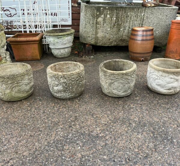 Small Weathered Wildlife Pots