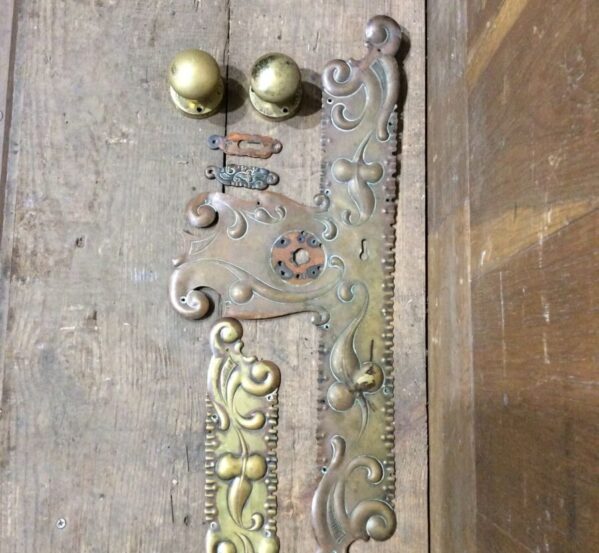 Brass Decorative Door Knob Set