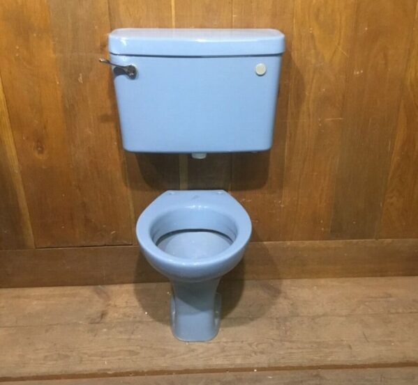 Blue Ideal Standard Toilet And Low level Cistern
