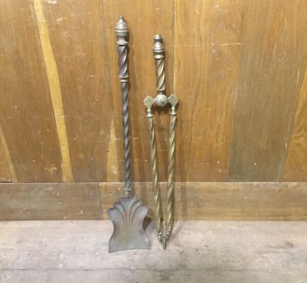Part Set Of Fire Iron Tongs and Shovel