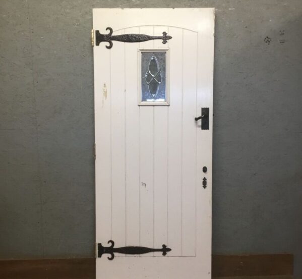 Very Nice White Ledge And Braced Door
