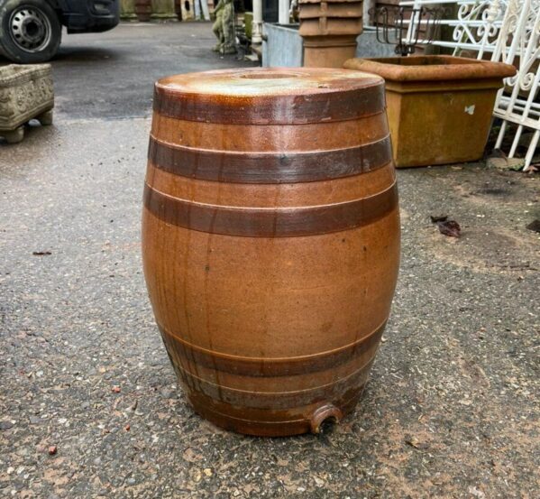 Small Ceramic Whiskey Barrel
