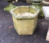 Reconstituted Stone hexagonal Pot