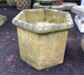 Reconstituted Stone hexagonal Pot