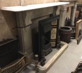 Lovely White Marble Surround With Fender