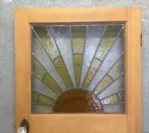 Varnished Half Glazed Door