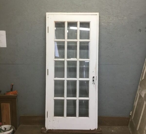Fully Glazed 15 Panel Framed Door