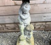Boys Holding Bird Bath