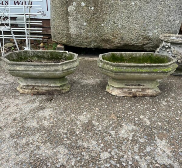 Weathered Octagonal Planters
