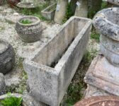 Carved Concrete Planter