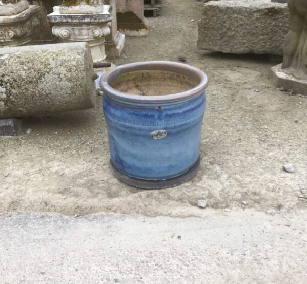 Pale Blue Ceramic Pot