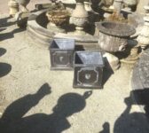 2 Steel Planters