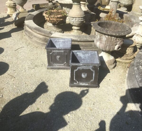 2 Steel Planters