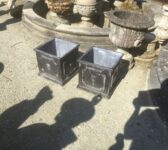 2 Steel Planters