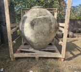 Colossal Round Clay Pot With Small Lip Handles