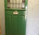 Lovely Half Glazed Green Front Door