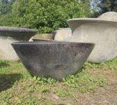 Nice Round Dark Grey Clay Pot