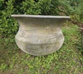 Round Clay Pot With Wide Lip