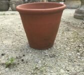 Simple red terracotta pot