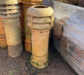 Pale Orange Louvered Chimney Pot