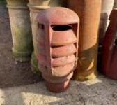 Louvered Red Chimney Pot Top