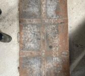 Weathered Chest with Books