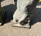 Regal Pair of Stone Lions