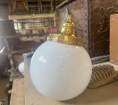 Opaline Glass Globe Light