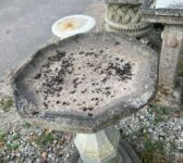Elegant Octagonal Birdbath