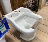 Bidet with Wooden Bar