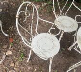 White Metal Garden Set