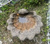 Elegant Scalloped Birdbath