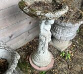 Cherub Pedestal Birdbath