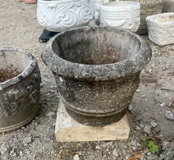 Weathered Round Planter