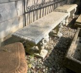 Lion Support Garden Bench