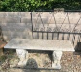 Lion Support Garden Bench