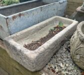 Rustic Stone Trough Planter