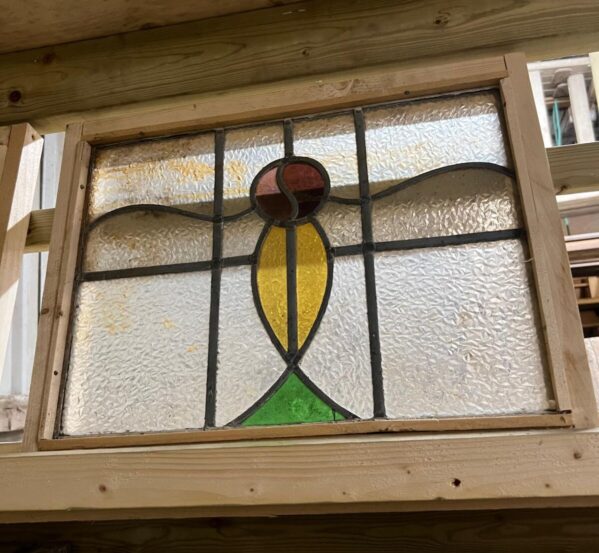 Tulip Motif Stained Glass