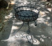 Scrolled Metal Plant Stand