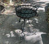Scrolled Metal Plant Stand