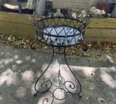Scrolled Metal Plant Stand