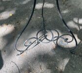 Scrolled Metal Plant Stand