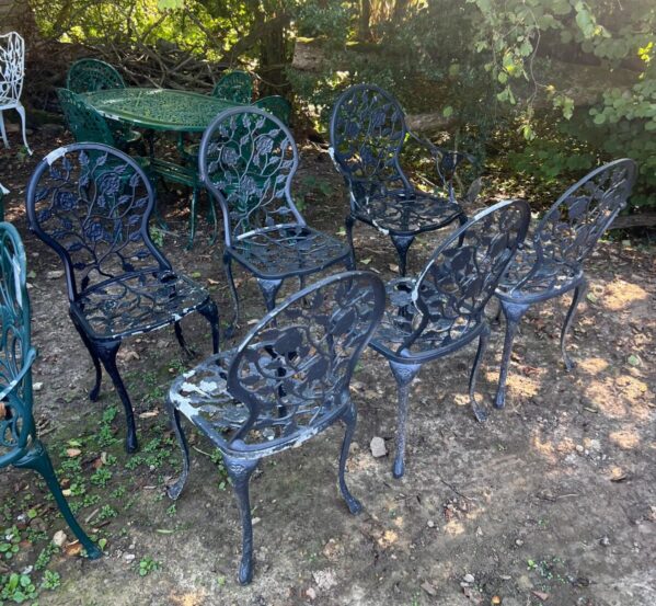 Black Rose Garden Chairs